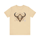 Western Longhorn Cosmic Totem Illustration Unisex T-Shirt