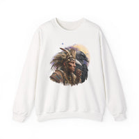 Ancient Inca Shaman with Condor Companion Unisex Sweatshirt