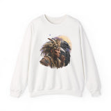 Ancient Inca Shaman with Condor Companion Unisex Sweatshirt