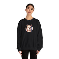 Inca Andean Llama Baby Face Illustration Unisex Sweatshirt