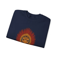 Aztec Warrior Priestess in Eagle Headdress Unisex Sweatshirt