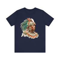 Maya Elder Warrior Watercolor Portrait Unisex T-Shirt