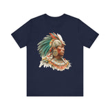 Maya Elder Warrior Watercolor Portrait Unisex T-Shirt