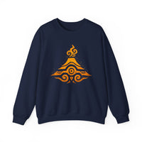 Tribal Volcano Spiral Smoke Glyph Style Unisex Sweatshirt