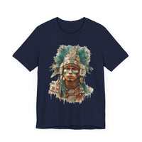 Maya Warrior Watercolor Portrait Unisex T-Shirt