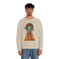 Celestial Aztec Ritual Illustration Unisex Sweatshirt