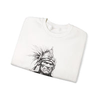 Inca Warrior Line Art Tribal Design Unisex Sweatshirt