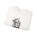 Inca Warrior Line Art Tribal Design Unisex Sweatshirt