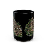 Mayan Jungle Pyramid Ruins Graphic Black Mug