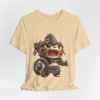 Chibi Mayan Jaguar Warrior Cartoon Style Unisex T-Shirt