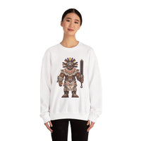 8-Bit Aztec Warrior Pixel Art Style Unisex Sweatshirt