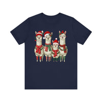 Inca Christmas Llama Family from the Andes Unisex T-Shirt