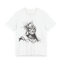 Inca Warrior Line Art Tribal Design Unisex T-Shirt