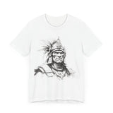 Inca Warrior Line Art Tribal Design Unisex T-Shirt