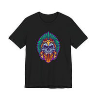 Aztec Indian Death Skull Tattoo Style Unisex T-Shirt
