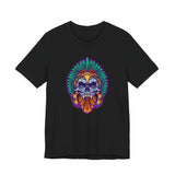 Aztec Indian Death Skull Tattoo Style Unisex T-Shirt