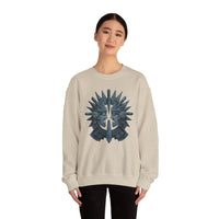 Aztec Warrior Duel Obsidian Glyph Style Unisex Sweatshirt