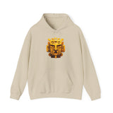 Golden Warrior Mask Andean Glyph Style Unisex Hoodie