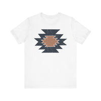 Minimal Southwest Tribal Rug Pattern Illustration Unisex T-Shirt