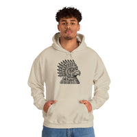Aztec Eagle Pyramid Emblem Unisex Hoodie