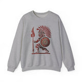 Young Warrior Glyph Pre-Hispanic Style Unisex Sweatshirt
