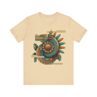Feathered Serpent Sun Spiral Unisex T-Shirt