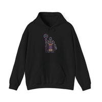 Cyber Temple Techno Priest Pixel Art Unisex Hoodie