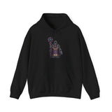 Cyber Temple Techno Priest Pixel Art Unisex Hoodie