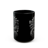 Aztec Serpent Quetzalcoatl Tribal Design Black Mug
