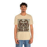 Twin Tribal Harmony Glyph Symmetrical Design Unisex T-Shirt