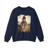 Vintage Tikal Jungle Temple Sepia Print Unisex Sweatshirt