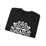 Andean Dual God Symmetry Tribal Glyph Style Unisex Sweatshirt