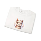 Inca Andean Llama Baby Face Illustration Unisex Sweatshirt