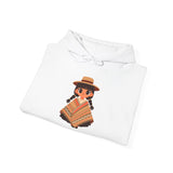 Cartoon Girl in Traditional Poncho Peru Unisex Hoodie
