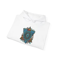 Wild Aztec Turquoise Amulet Illustration Unisex Hoodie