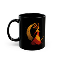 Mama Killa Inca Moon Goddess Glyph Style Black Mug