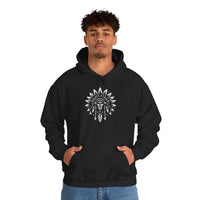 Sacred Tribal Chief Emblem Illustration Unisex Hoodie