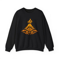 Tribal Volcano Spiral Smoke Glyph Style Unisex Sweatshirt
