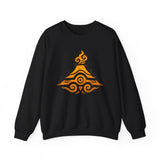 Tribal Volcano Spiral Smoke Glyph Style Unisex Sweatshirt