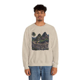 Andean Cliffside Inca Citadel Graphic Unisex Sweatshirt