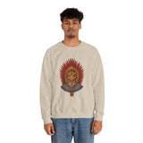 Aztec Warrior Priestess in Eagle Headdress Unisex Sweatshirt