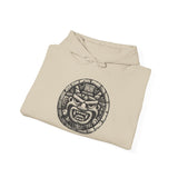 Mayan Jaguar Deity Woodcut Style Unisex Hoodie