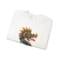 Aztec Serpent God Quetzalcoatl Modern Tribal Style Unisex Sweatshirt