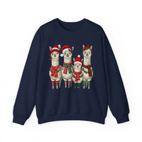 Inca Christmas Llama Family from the Andes Unisex Sweatshirt