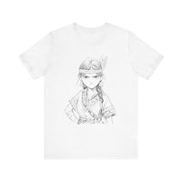 Inca Warrior Girl Fierce Heritage Ink Art Unisex T-Shirt