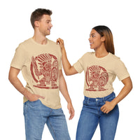 Pre-Hispanic Warrior Symbol Red Glyph Unisex T-Shirt