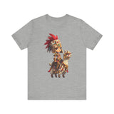 Chibi Inca Empress on Llama Unisex T-Shirt