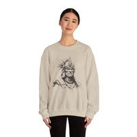 Inca Warrior Line Art Tribal Design Unisex Sweatshirt