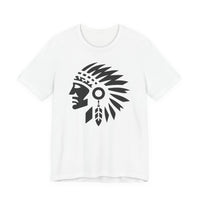 Tribal Warrior Headdress Emblem Illustration Unisex T-Shirt