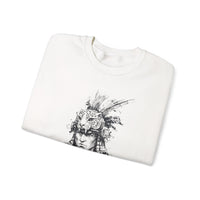 Jaguar Warrior Ink Portrait Unisex Sweatshirt